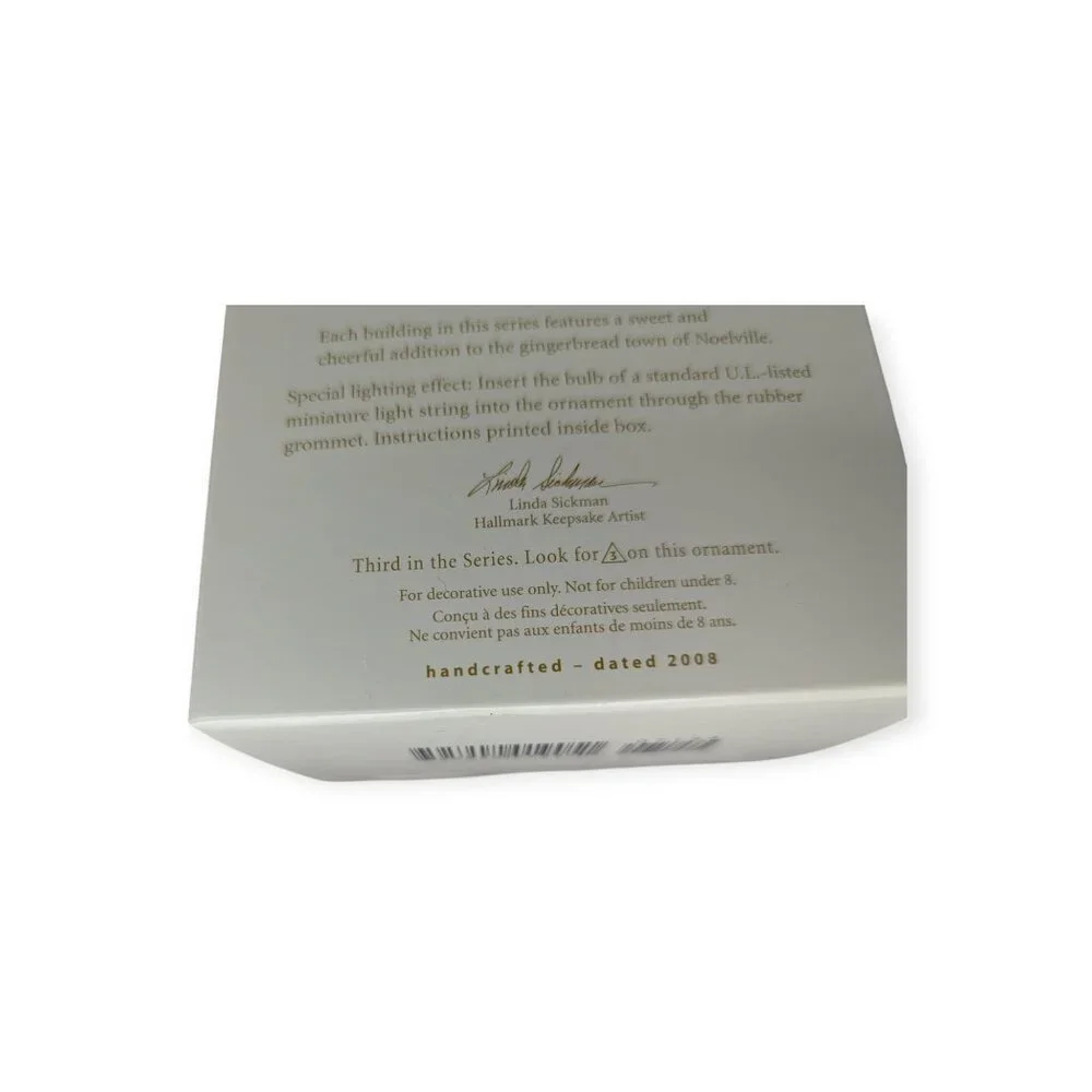 Hallmark Keepsake Ornament 2008 Gingerbread Lane Noelville NIB 3rd in the Series